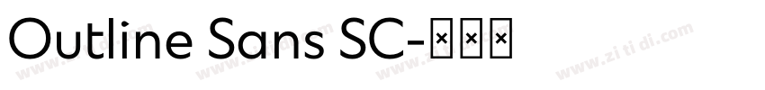 Outline Sans SC字体转换